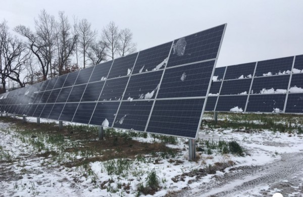 Severe Weather's Affect on Solar Power Station